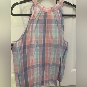 J. Crew Pastel Plaid Shirt